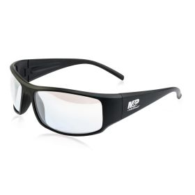 M&P Thunderbolt Full Frame Shooting Glasses Black Frames/Clear Mirror Lenses
