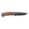 Smith & Wesson Folding Pocket Knife (Black with Wood Overlays)
