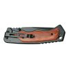 Smith & Wesson Folding Pocket Knife (Black with Wood Overlays)