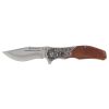 Smith & Wesson Unwavered Recurved Assisted Open Pocket Knife with Engraved Rosewood Handle