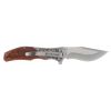 Smith & Wesson Unwavered Recurved Assisted Open Pocket Knife with Engraved Rosewood Handle