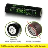 18650 Button Top Batteries With Charger & Storage Case