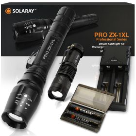 Zx-1Xl 18650 Led Tactical Flashlight Kit