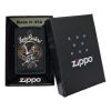 *218SKELETON* Zippo 80196 Windproof Lighter Lucky Bastard Skull Black Matte