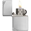 Zippo Windproof Lighter Vintage High Polish Chrome with Slashes