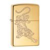 Zippo Windproof Lighter - Tiger Design Gold