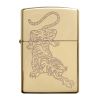 Zippo Windproof Lighter - Tiger Design Gold
