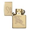 Zippo Windproof Lighter - Tiger Design Gold