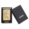 Zippo Windproof Lighter - Tiger Design Gold