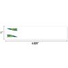 Tac Vanes 4.625" Standard Arrow Wraps - White (13 pack)