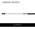 Tac Vanes 4.625" Standard Arrow Wraps - White (13 pack)
