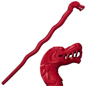 Cold Steel Lucky Dragon Walking Stick (Red)