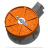 SplatRBall 800 Round Drum Magazine (Orange)