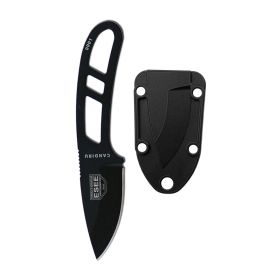ESEE Candiru 2" Fixed Blade Knife Black Blade & Black Sheath