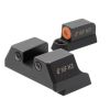 Night Fision Tritium Sights for CZ-USA P-07/P-09 - Orange Tritium Front Ring / Tritium Black Ring Re
