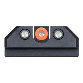 Night Fision Night Sight Set for CZ-USA P-07/P-09 Orange Tritium Front Ring/U-Notched Tritium Black