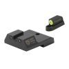 Night Fision Night Sight Set for CZ-USA P-10 C/F Yellow Front Ring/Black U-Notched Rear Rings