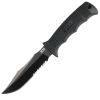 SOG SEAL Pup Elite Fixed-Blade Partially Serrated Knife with Kydex Sheath (Black TiNi)