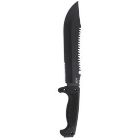 SOG Jungle Primitive Partially Serrated 9.5" Machete (Black)