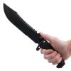 SOG Jungle Primitive Partially Serrated 9.5" Machete (Black)
