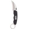 SOG Gambit Karambit Fixed 2.58" Satin Hawkbill Blade GRN Handles Molded Nylon Sheath