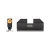 Night Fision Costa Ludus Night Sight Set for Glock 17/19/34 - Orange Tritium Front Ring/Tritium Blac
