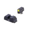 Night Fision Night Sight Set for Glock 17/19/34 Yellow Front Ring/Black Rear Rings
