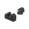 Night Fision Optics-Ready Stealth Series for Glock 17/19/34 Orange Front Ring/Black Rear Rings