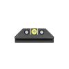 Night Fision Tritium Night Sights for Glock 42/43/43X Yellow Tritium Front Ring/Square Tritium Black