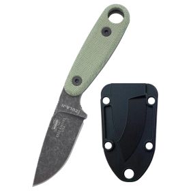 ESEE Izula-II 2.87 Fixed Blade Knife (Black Oxide/Light Green)