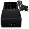 18650 Button Top Batteries With Charger & Storage Case