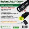 Tk120 Professional Led Flashlight Kit With Batteries & Charger