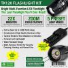 Tk120 Professional Led Flashlight Kit With Batteries & Charger
