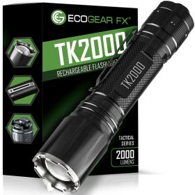 Tk2000 - Usb Rechargeable Led Tactical Flashlight