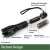 Tk120 Professional Led Flashlight Kit With Batteries & Charger