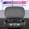 Tws True Bluetooth 5.0 Wireless Earbuds With 2000Mah Charging Case