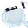 13L Water Bag,Portable Foldable Water Container,Durable And Leak-Proof Water Bucket, Suitable For Outdoor Camping, BBQ, Hiking, Backpacking