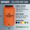 Voyager Waterproof Dry Bag For Kayaking And Water Sports