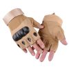 Xg-Tg2 Hard Knuckle Tactical Gloves (Half Finger) Military Style