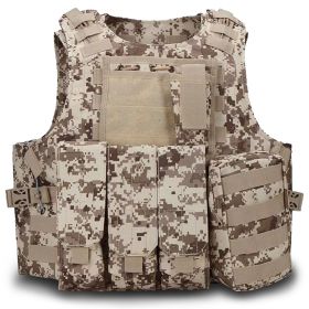 Military Tactical Plate Carrier Vest (Product Color: Desert ACU)