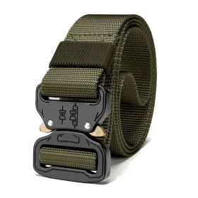 Mens Tactical Belt Riggers Style With Buckle - Xg-Tb1 (Product Color: Army Green)