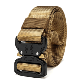 Mens Tactical Belt Riggers Style With Buckle - Xg-Tb1 (Product Color: Khaki)